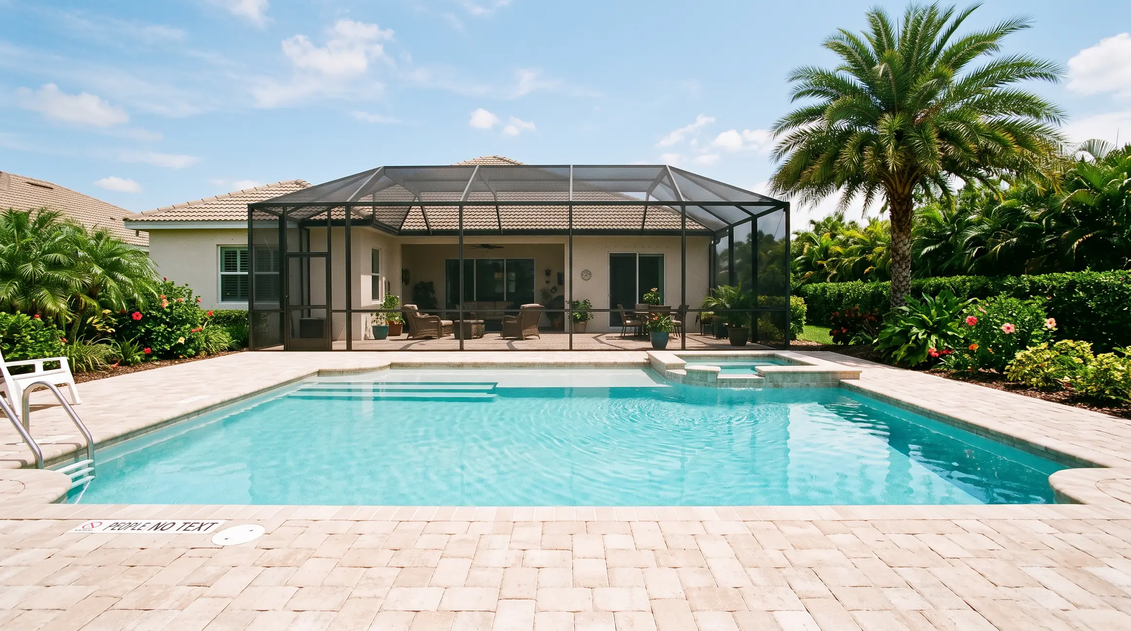 After: same pool with a smooth new quartz finish